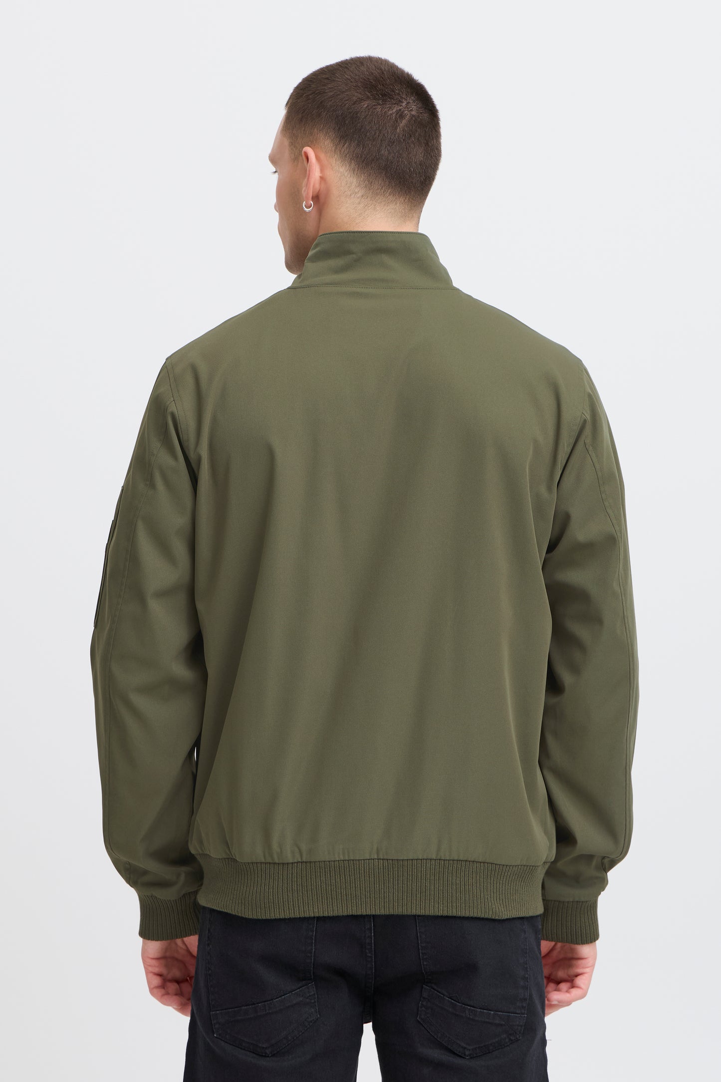 Harrington Style BHEFI Jacket - Olive Green