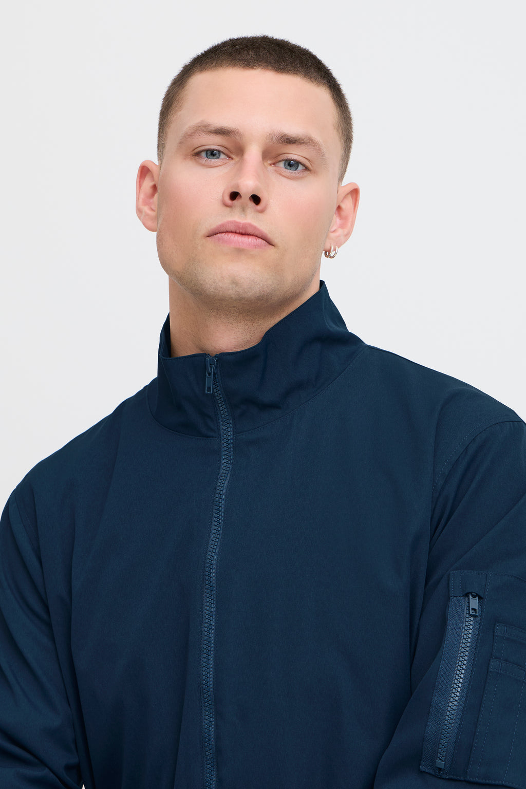 Harrington Style BHEFI Jacket - Navy