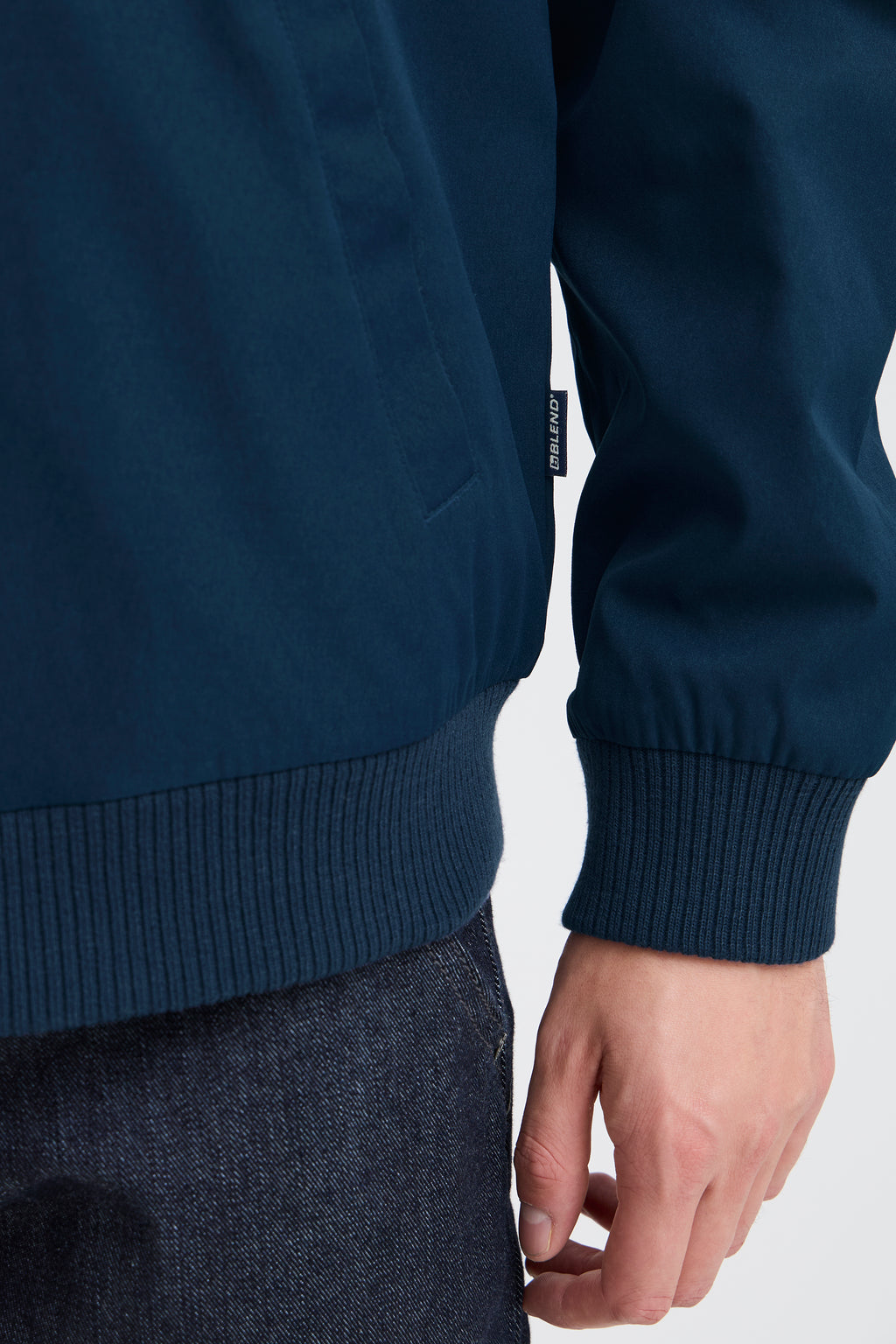 Harrington Style BHEFI Jacket - Navy