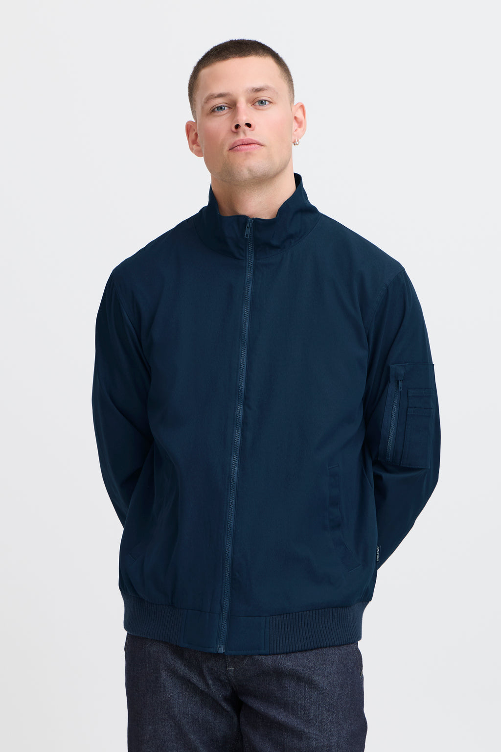 Harrington Style BHEFI Jacket - Navy