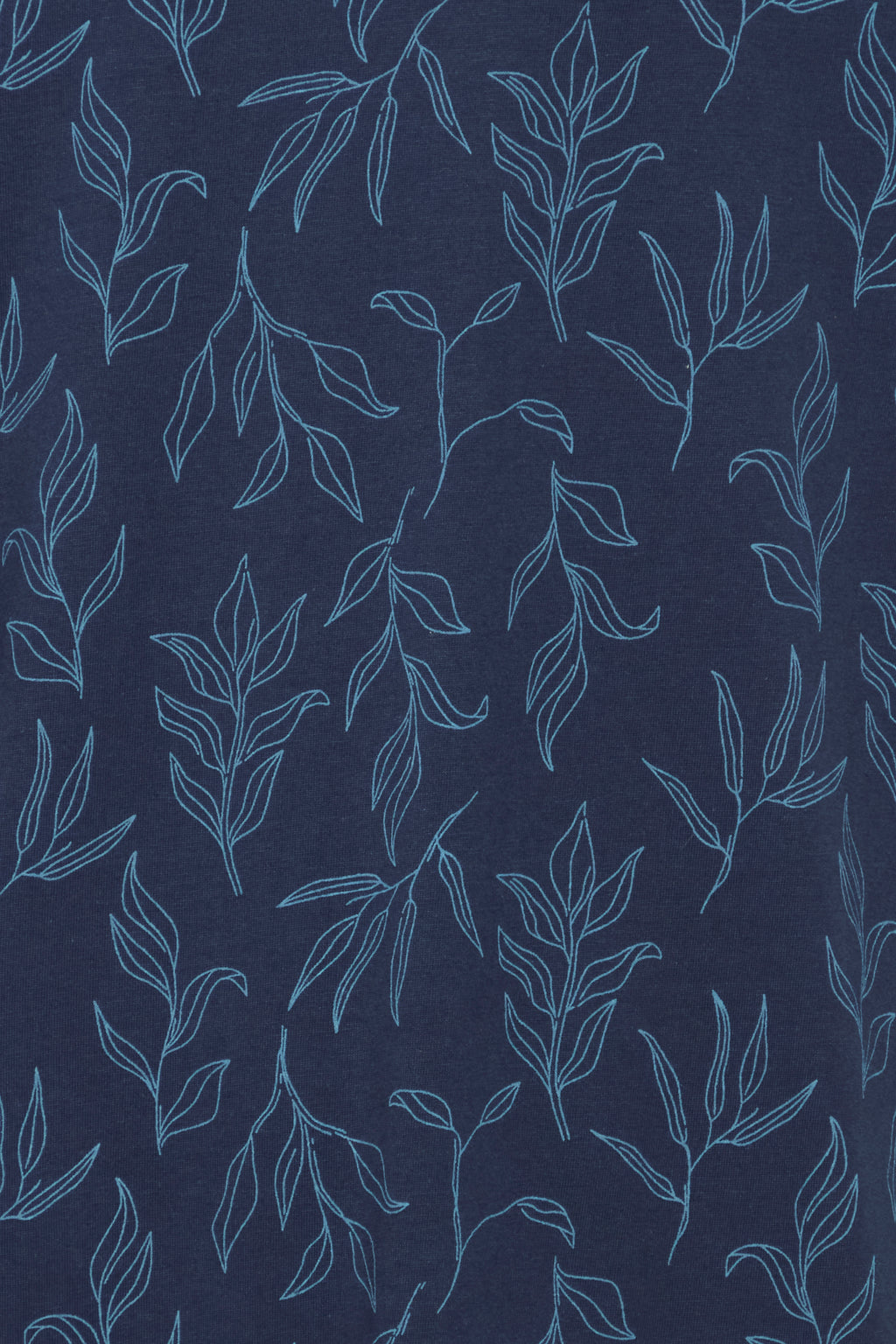 BHERON Floral Cotton Polo Shirt - Navy