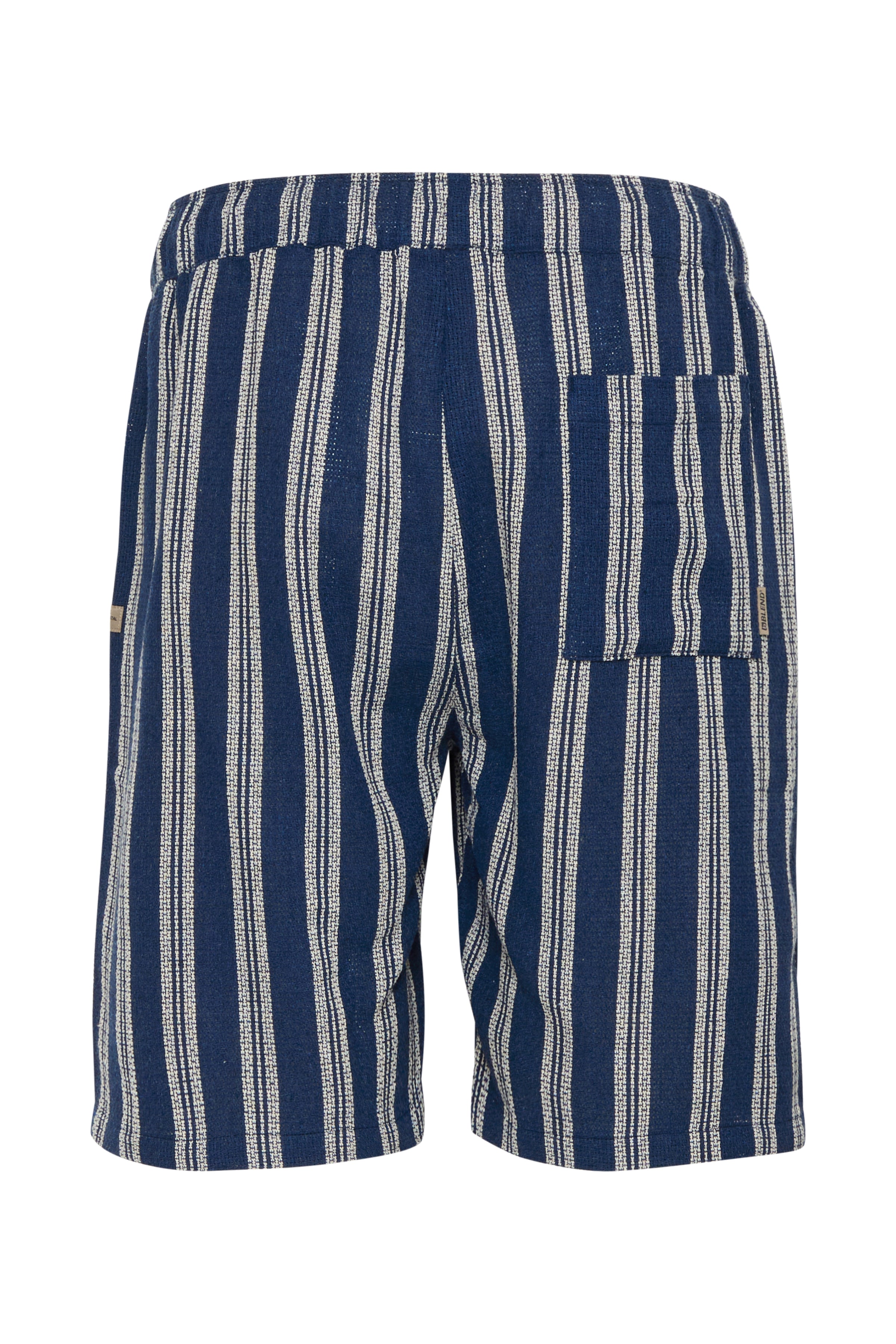 BHANDI Woven Striped Shorts - Navy