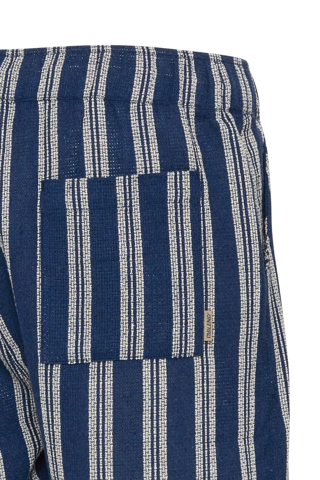 BHANDI Woven Striped Shorts - Navy