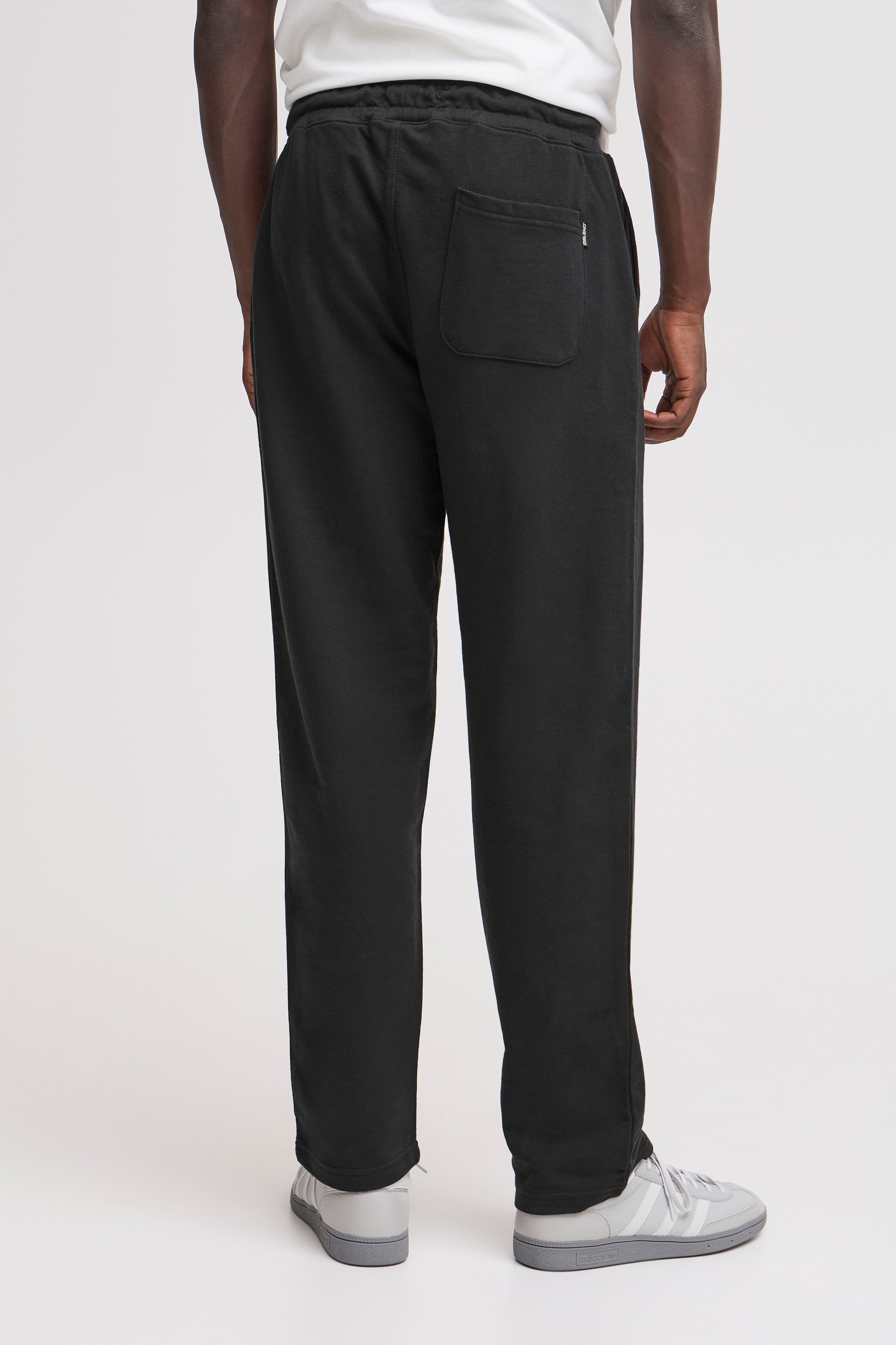 Regular Fit Loose Hem Joggers - Black