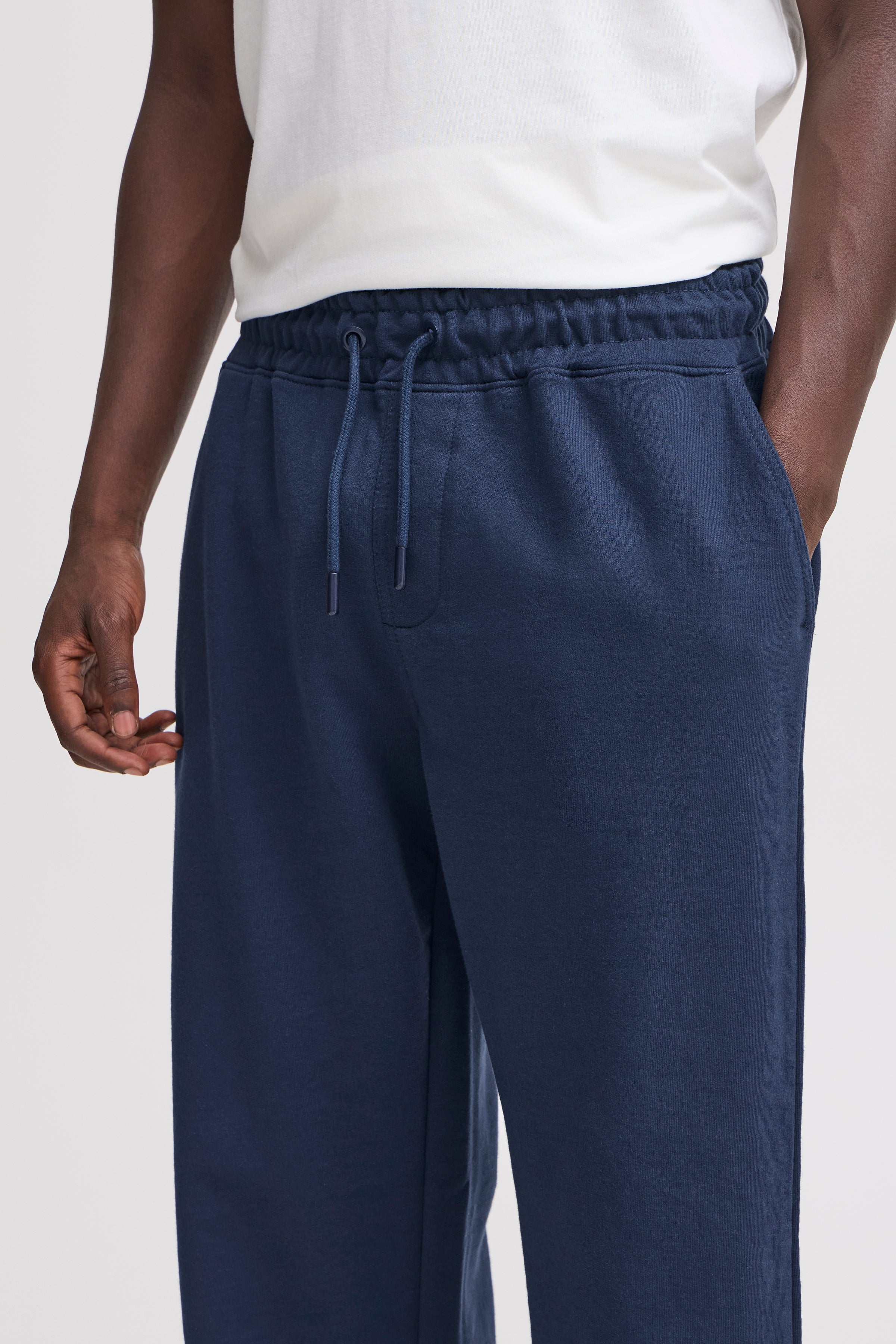Regular Fit Loose Hem Joggers - Navy