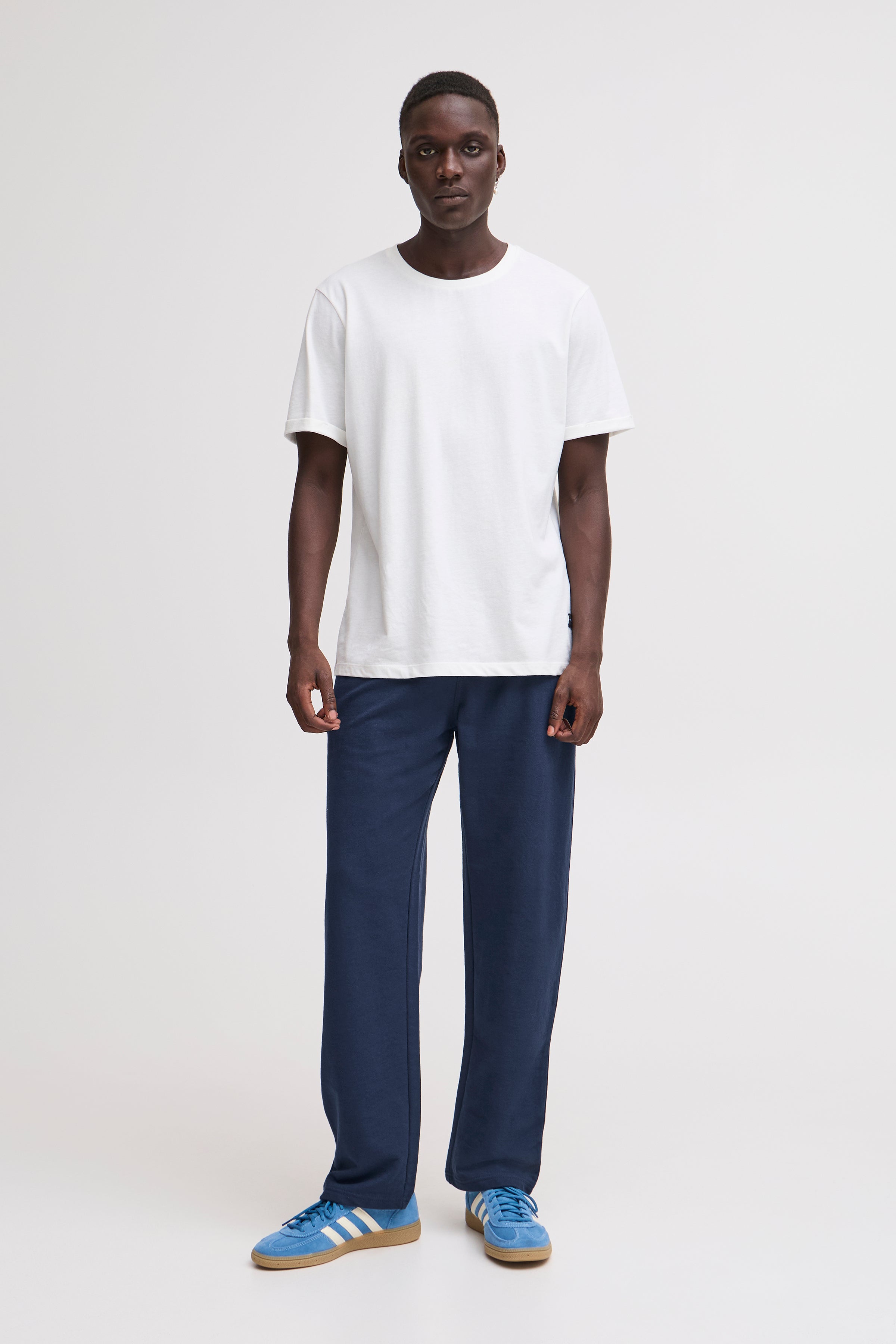 Regular Fit Loose Hem Joggers - Navy