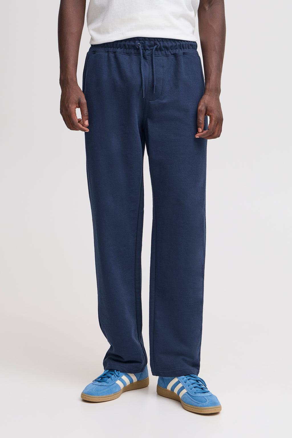 Regular Fit Loose Hem Joggers - Navy