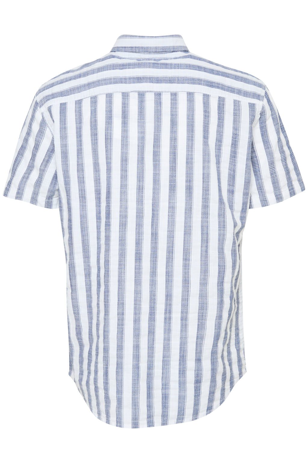 BHARUN Striped Short Sleeve Shirt - Blue