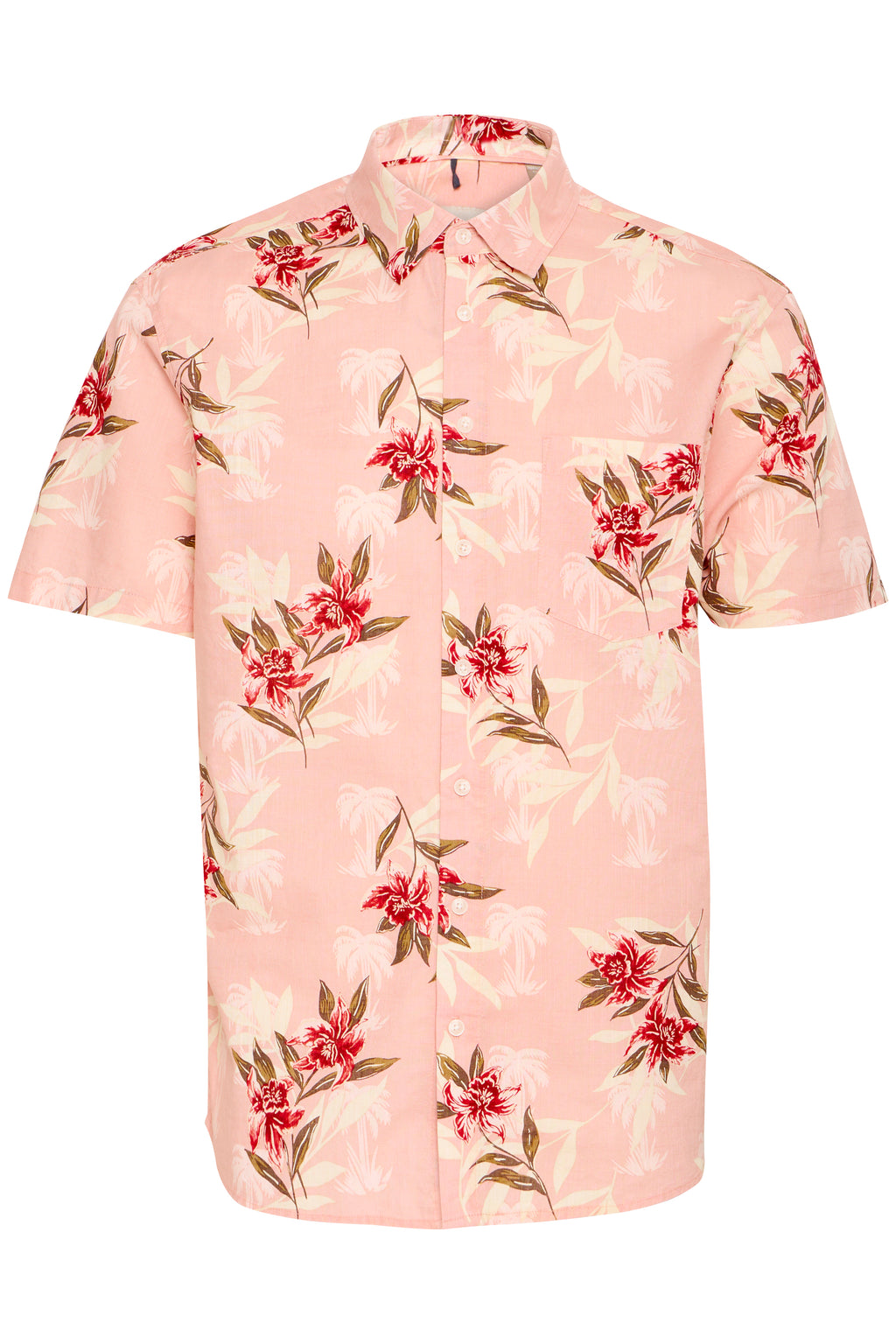 BHAVIL Cotton Hawaiian Print Shirt - Pink