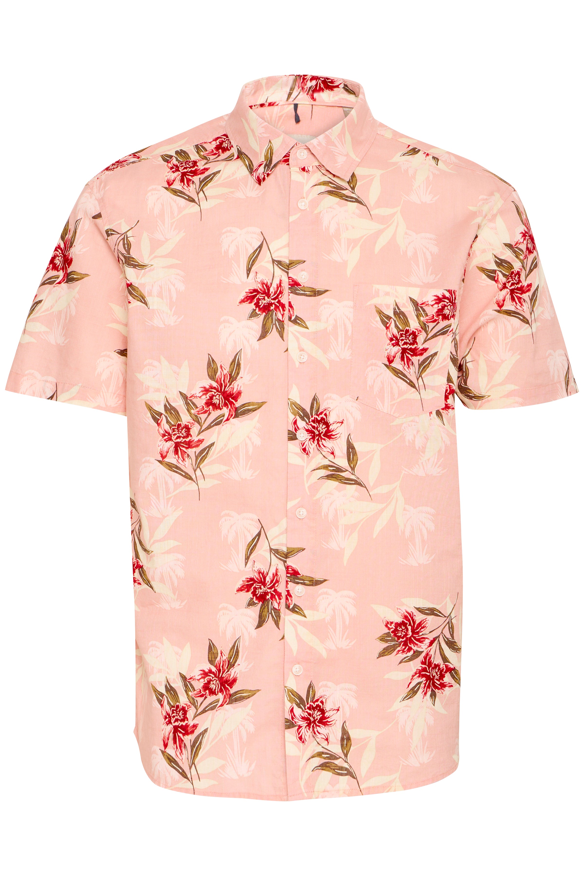 BHAVIL Cotton Hawaiian Print Shirt - Pink
