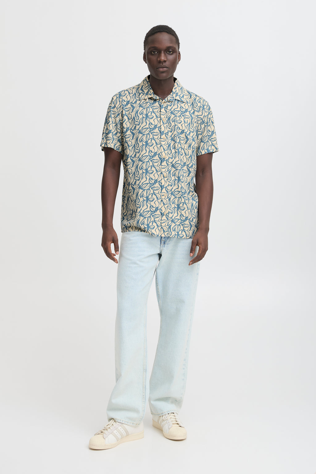 BHAVIAN Floral Shirt - Blue