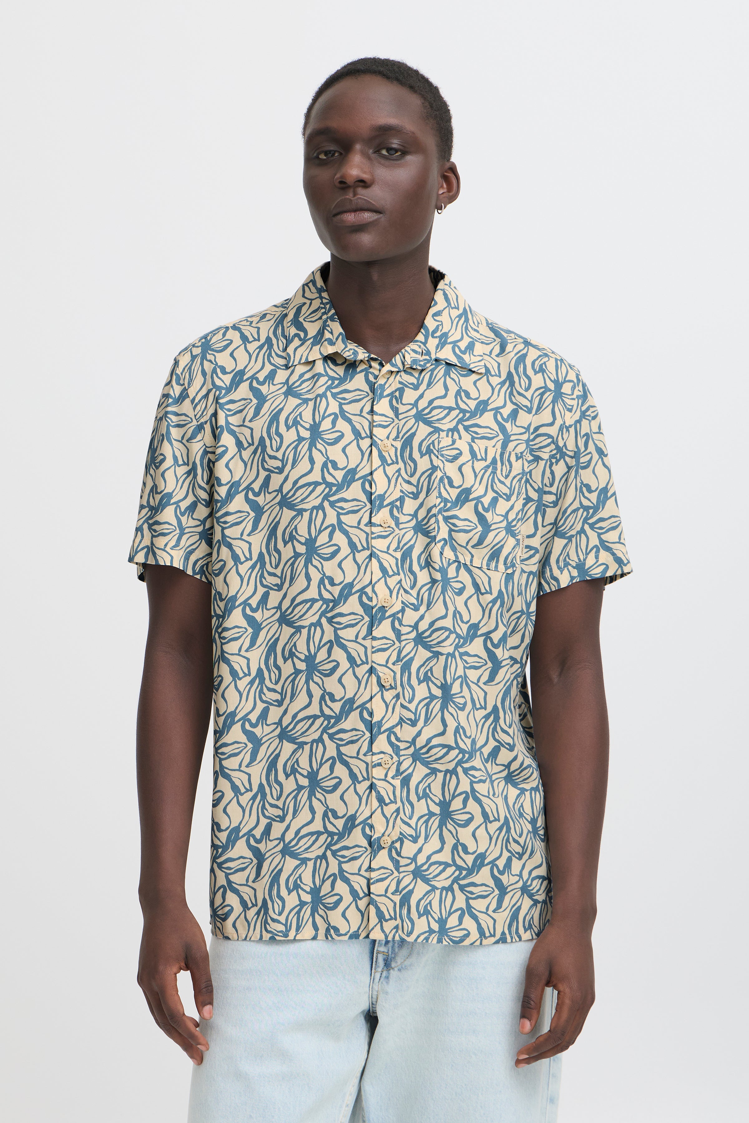 BHAVIAN Floral Shirt - Blue