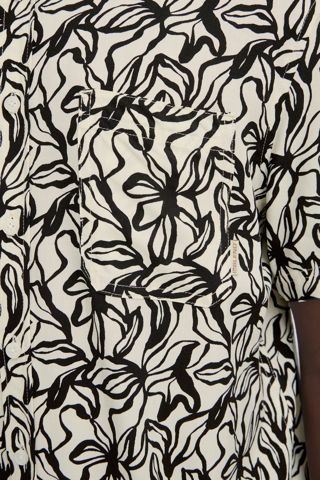 BHAVIAN Floral Shirt - Black