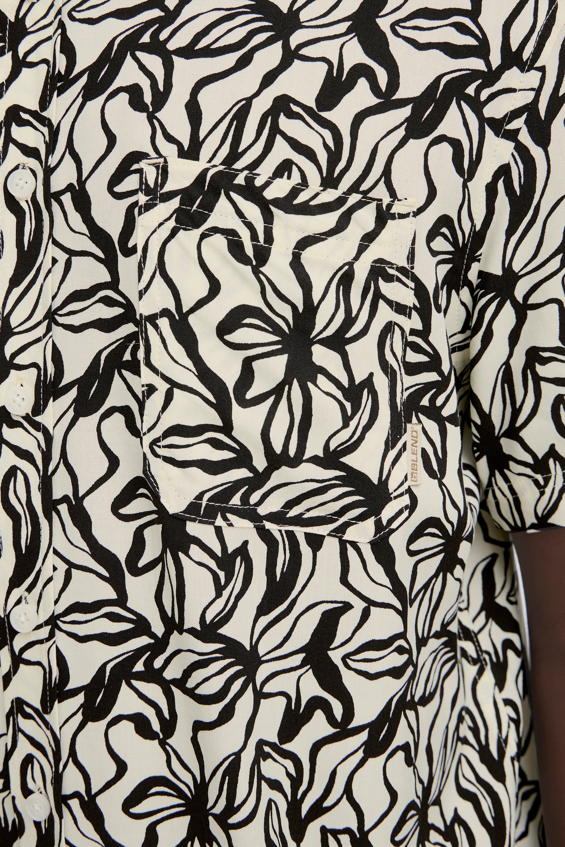 BHAVIAN Floral Shirt - Black