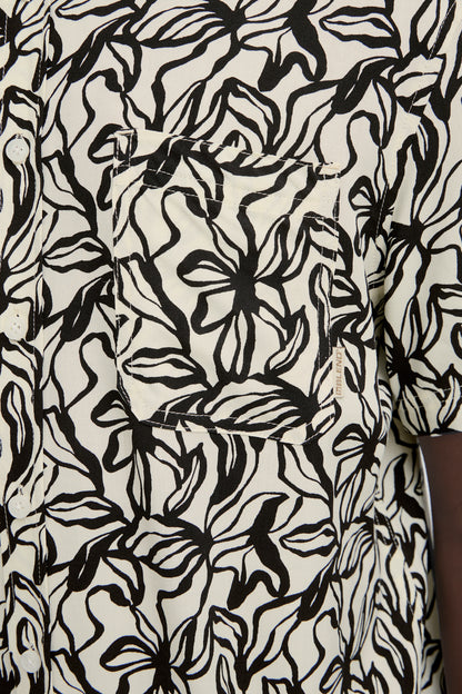BHAVIAN Floral Shirt - Black