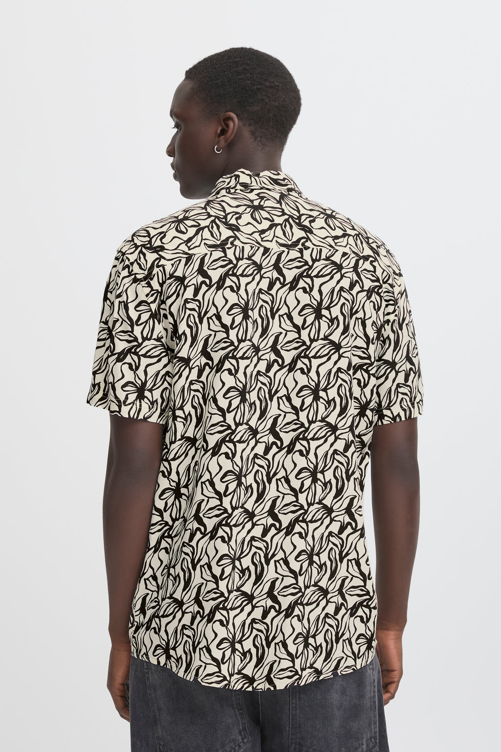 BHAVIAN Floral Shirt - Black