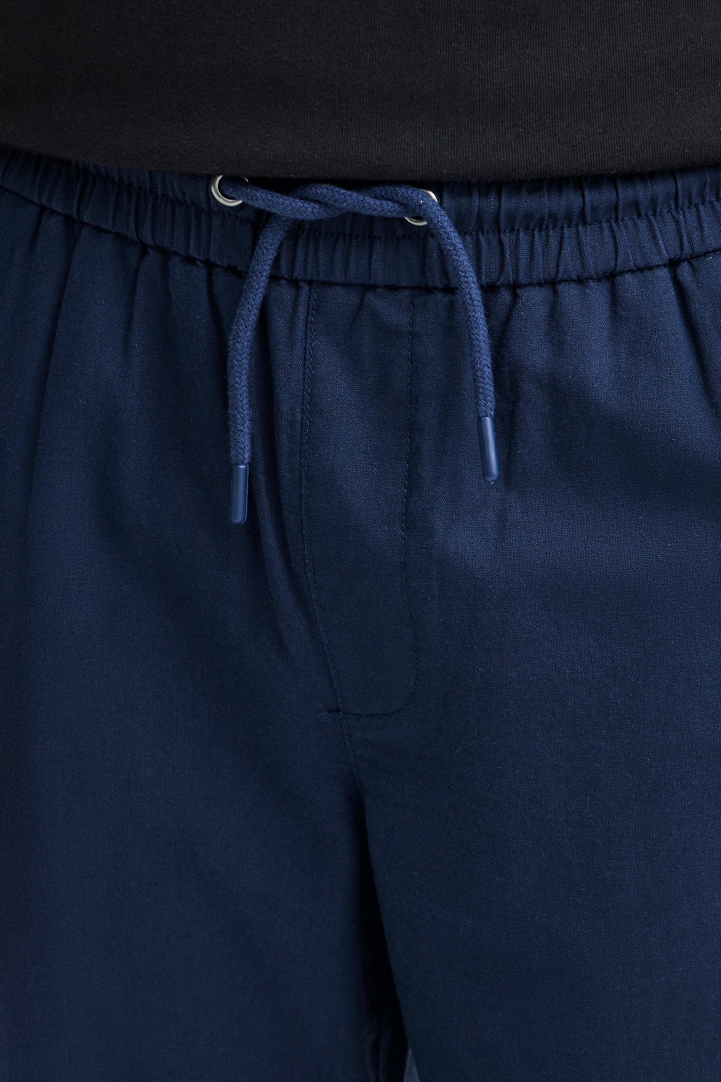BHBAY Linen Trousers - Navy