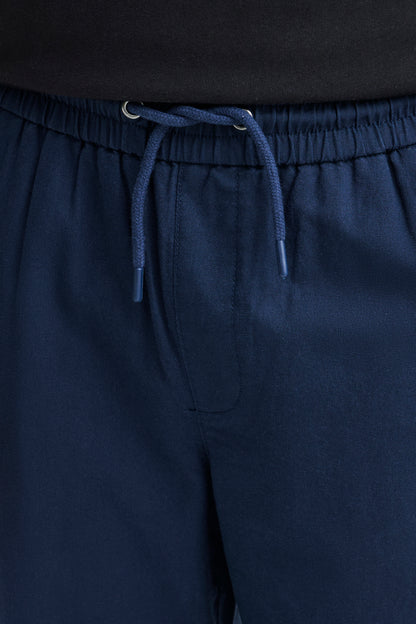 BHBAY Linen Trousers - Navy