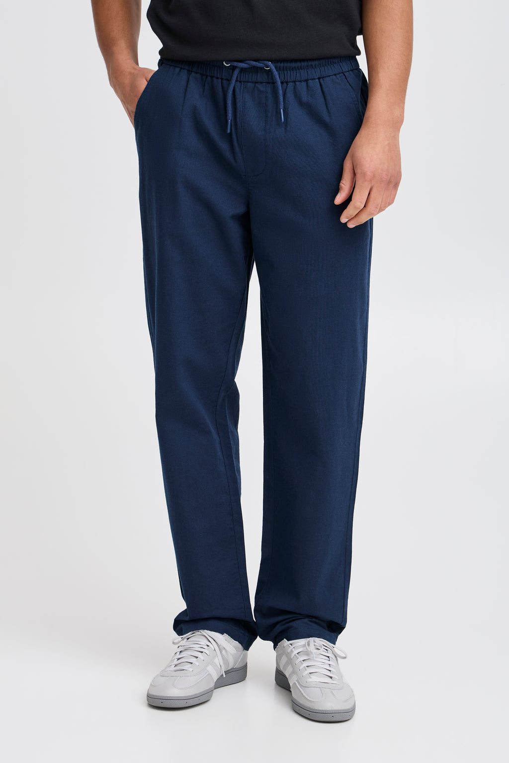 BHBAY Linen Trousers - Navy