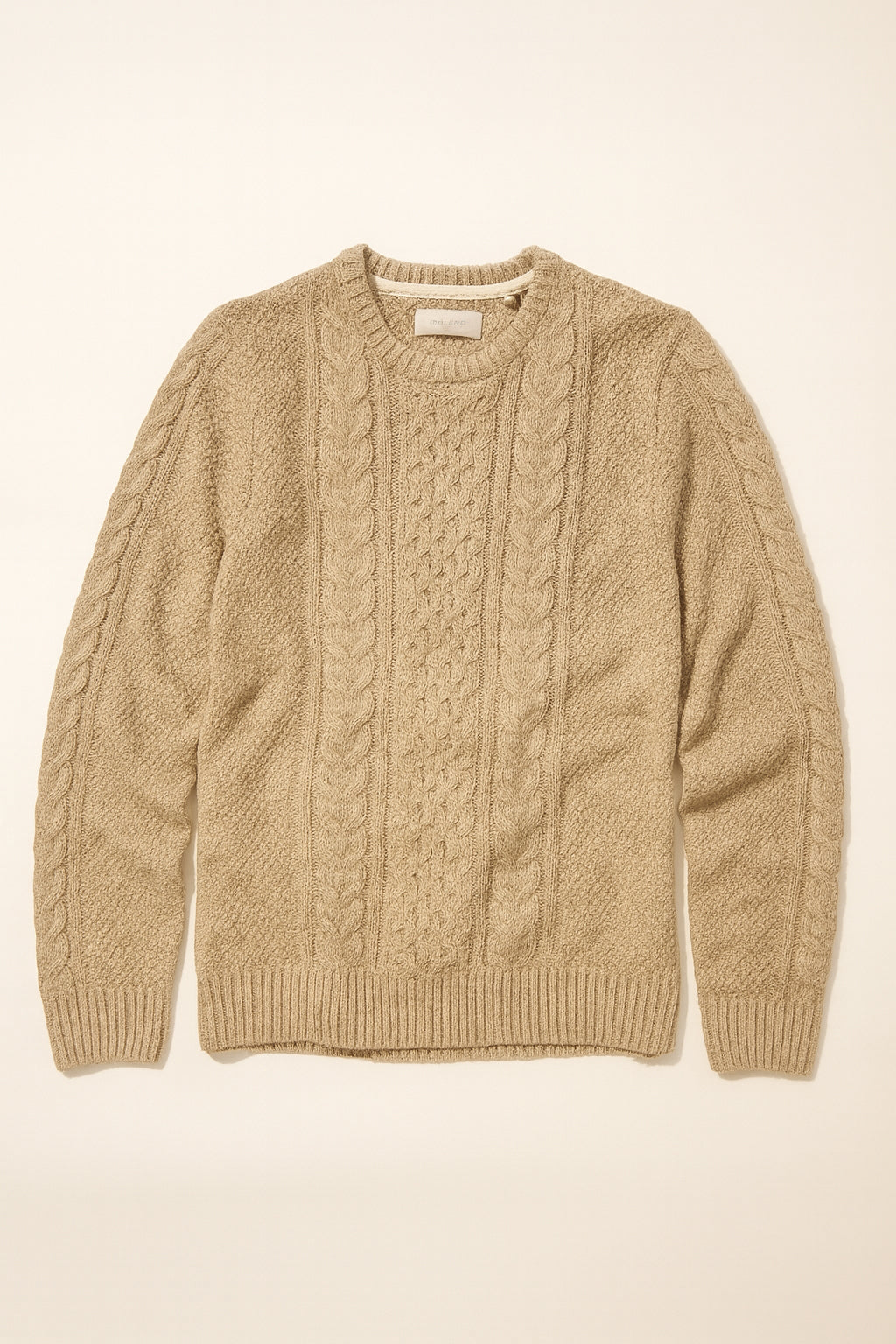 Cable Knit Woolly Jumper - Cream