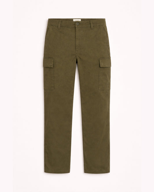Bhnatan Relaxed Fit Cargo Bottoms - Khaki