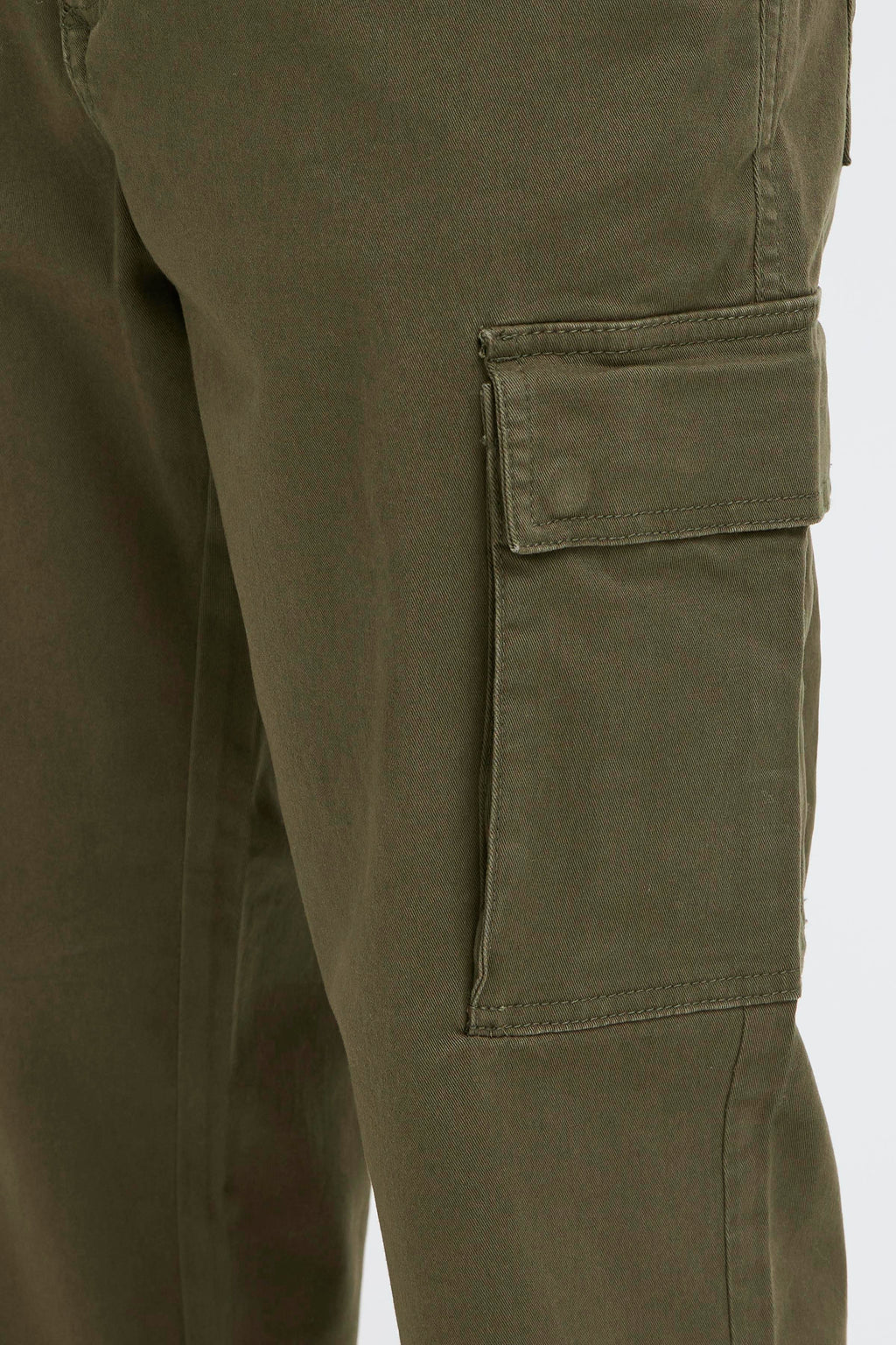 Bhnatan Relaxed Fit Cargo Bottoms - Khaki