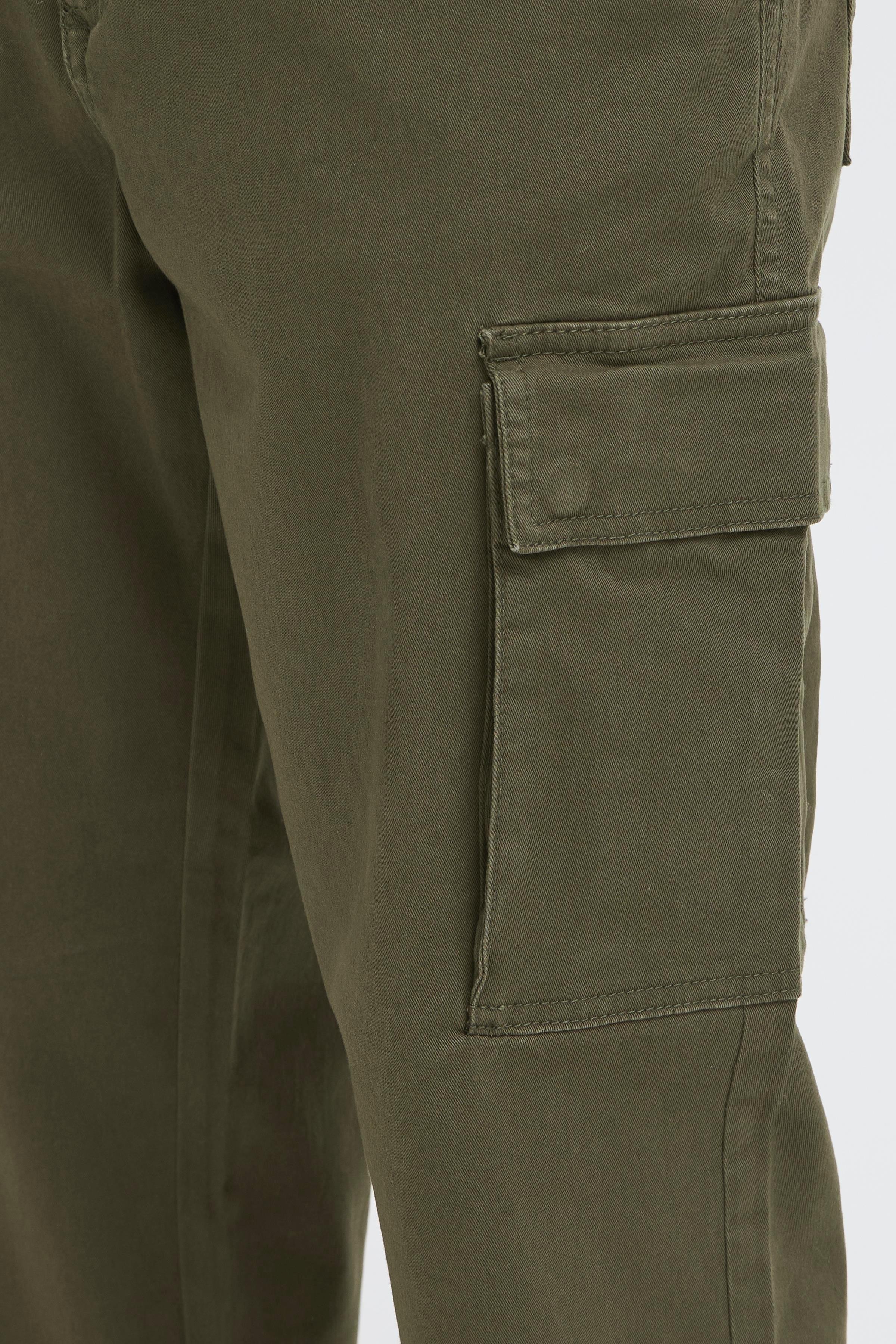 Bhnatan Relaxed Fit Cargo Bottoms - Khaki