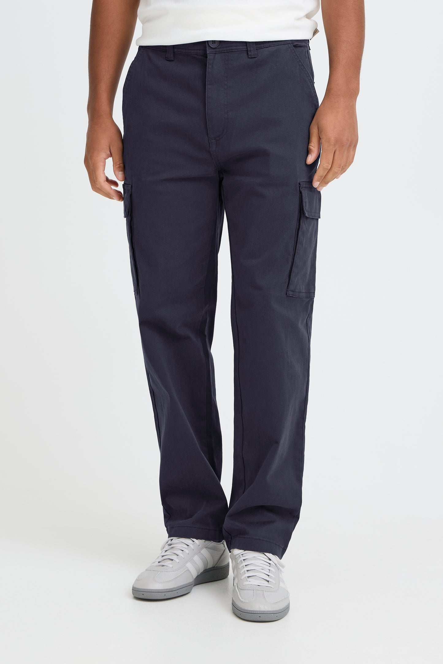 Bhnatan Relaxed Fit Cargo Bottoms - Navy