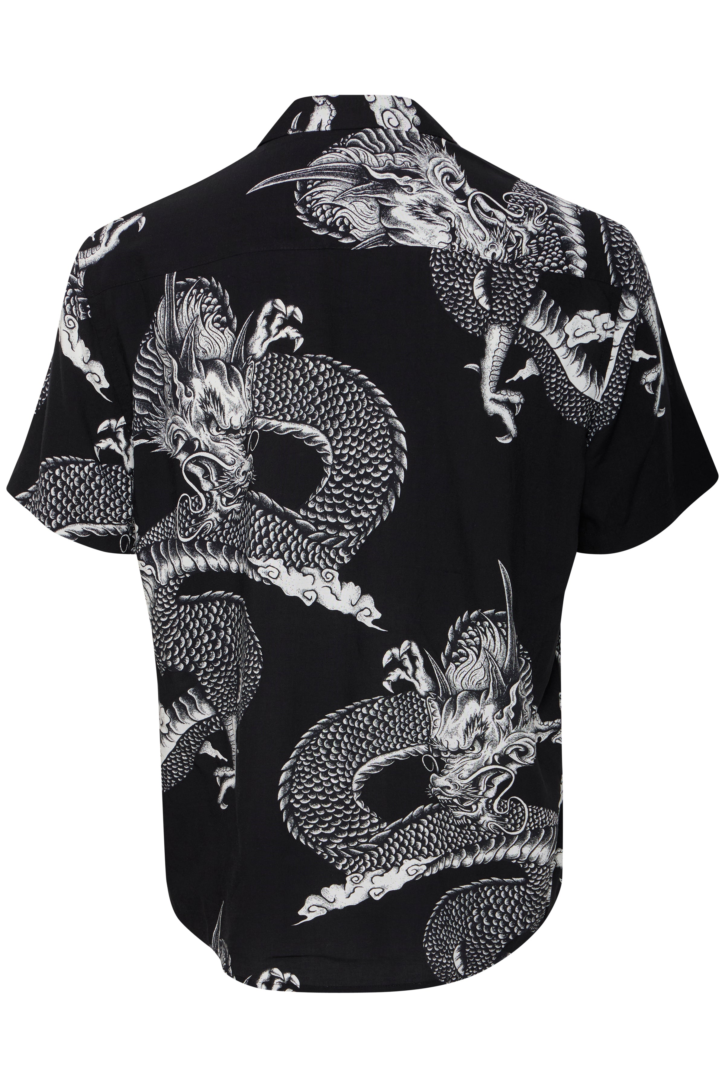 BHBADIR Oriental Dragon Shirt - Black