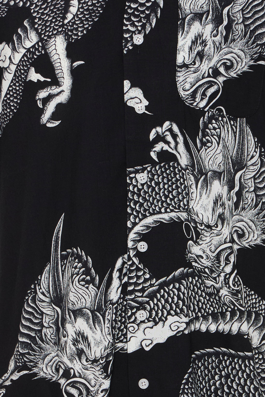 BHBADIR Oriental Dragon Shirt - Black