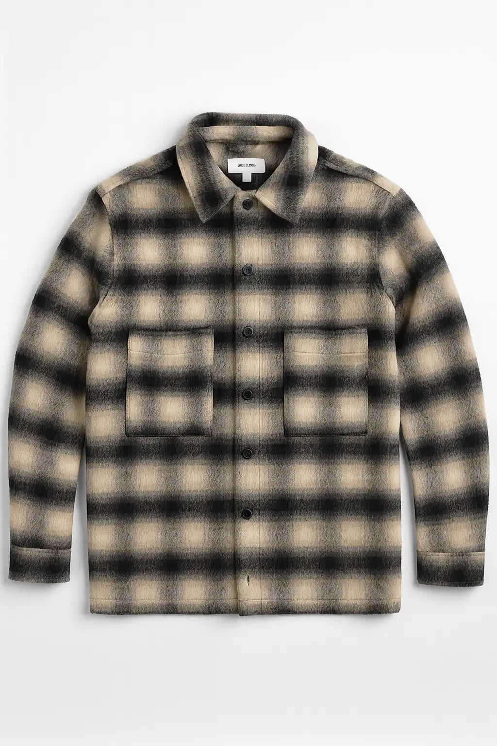 Plaid Flannel Shacket – Black & Cream