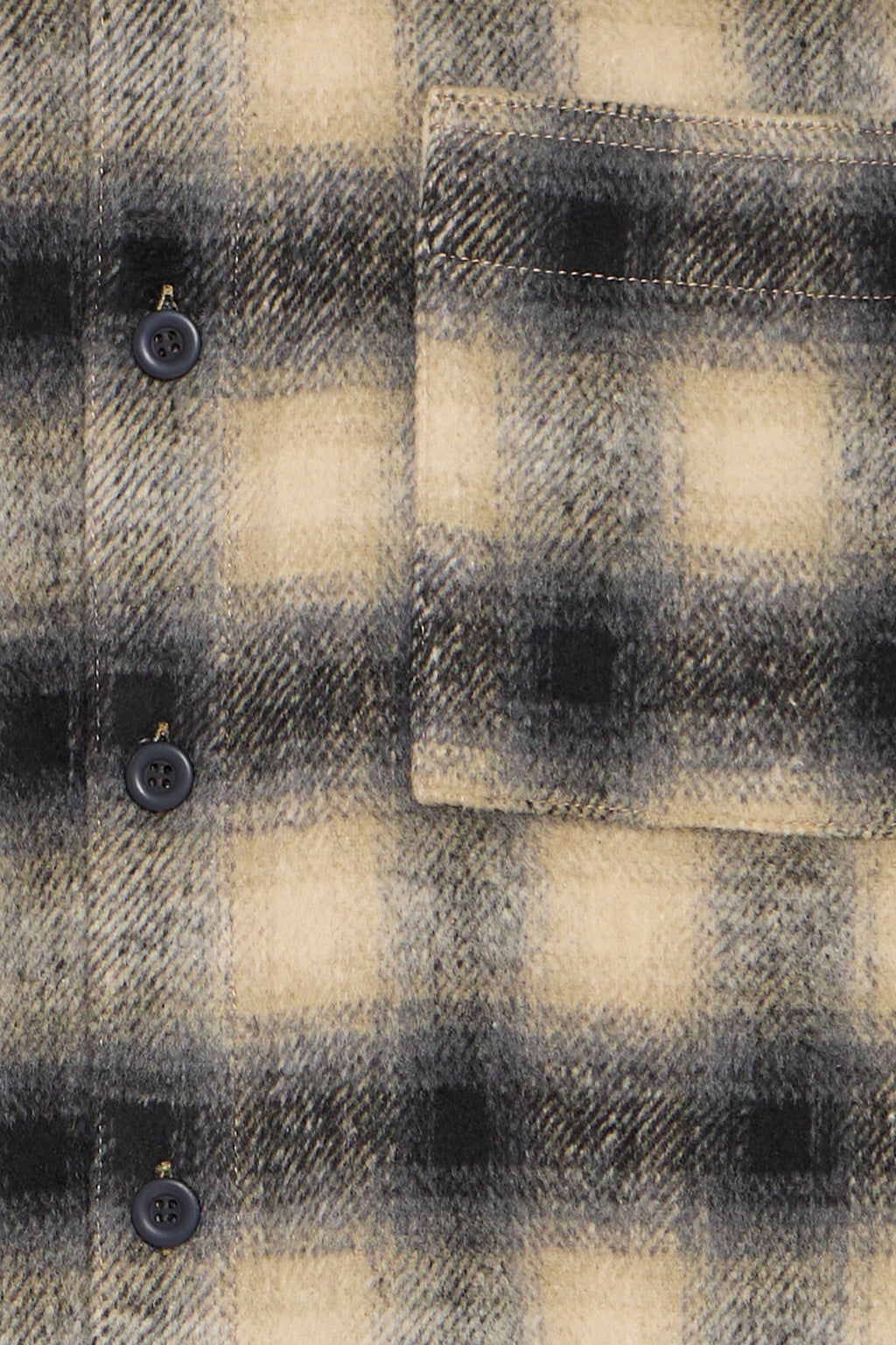 Plaid Flannel Shacket – Black & Cream