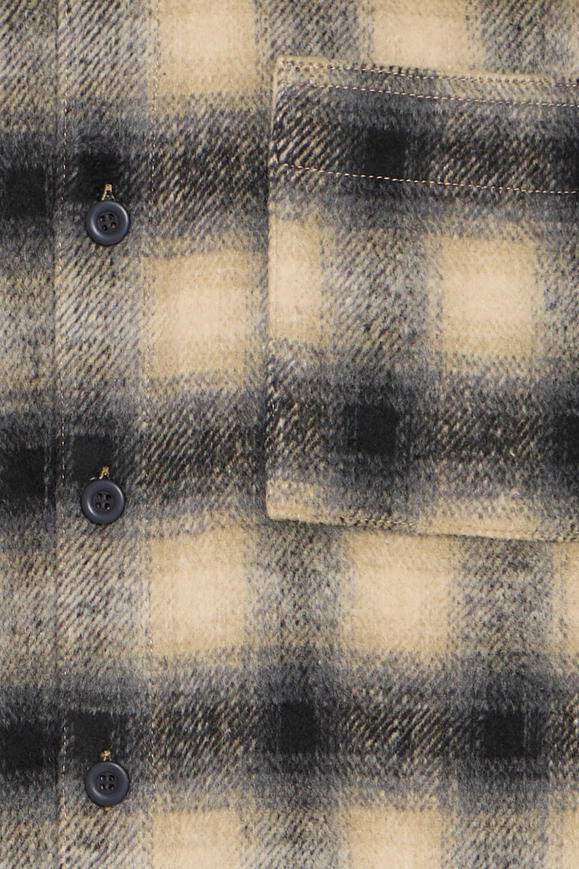 Plaid Flannel Shacket – Black & Cream
