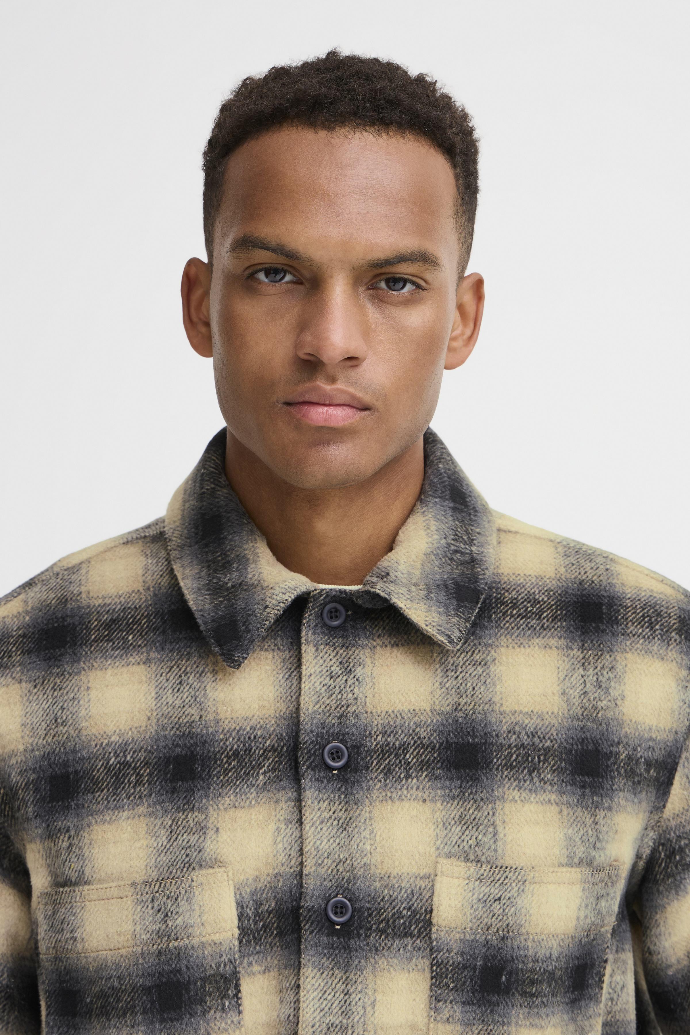 Plaid Flannel Shacket – Black & Cream