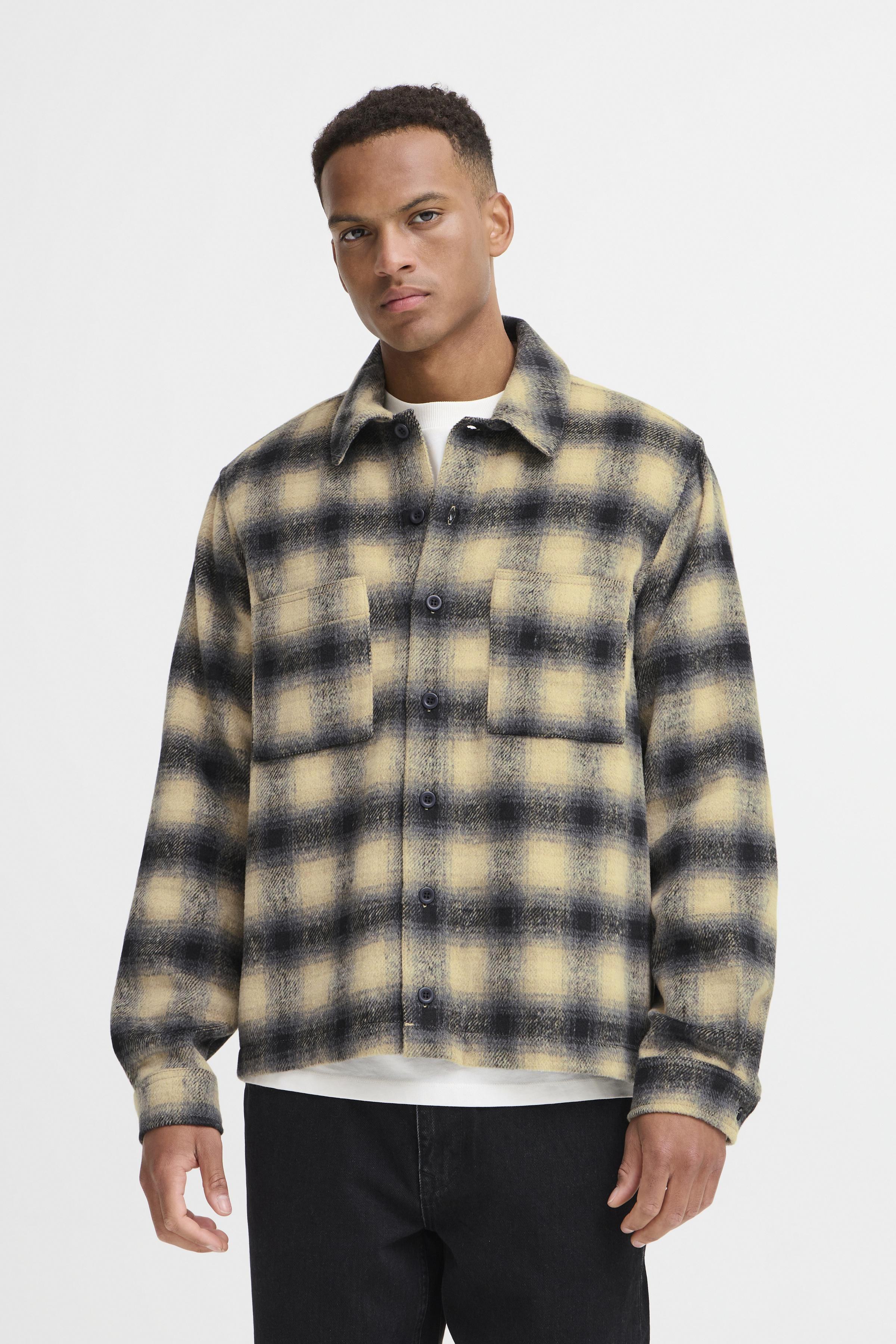 Plaid Flannel Shacket – Black & Cream
