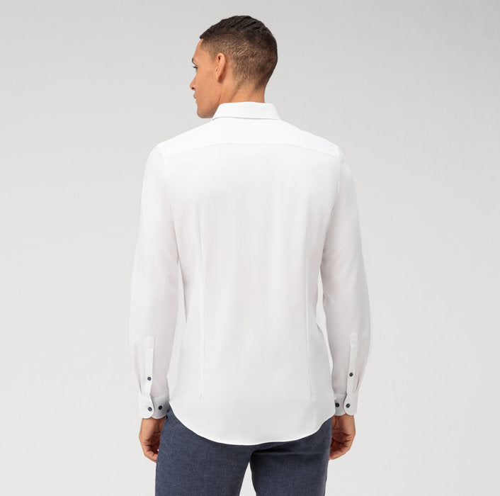 24/7 Dynamic Flex Body Fit Long Sleeve Shirt - White
