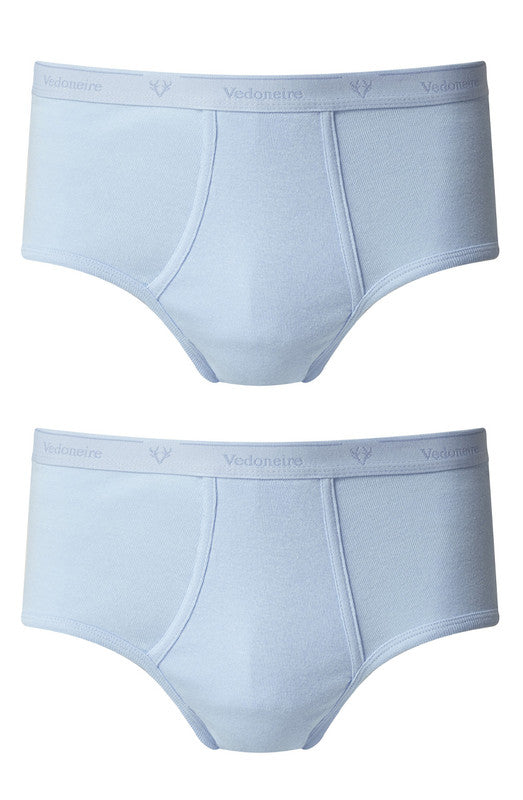 MEN'S COTTON EXECUTIVE BRIEF X 2 (2213) SKY BLUE