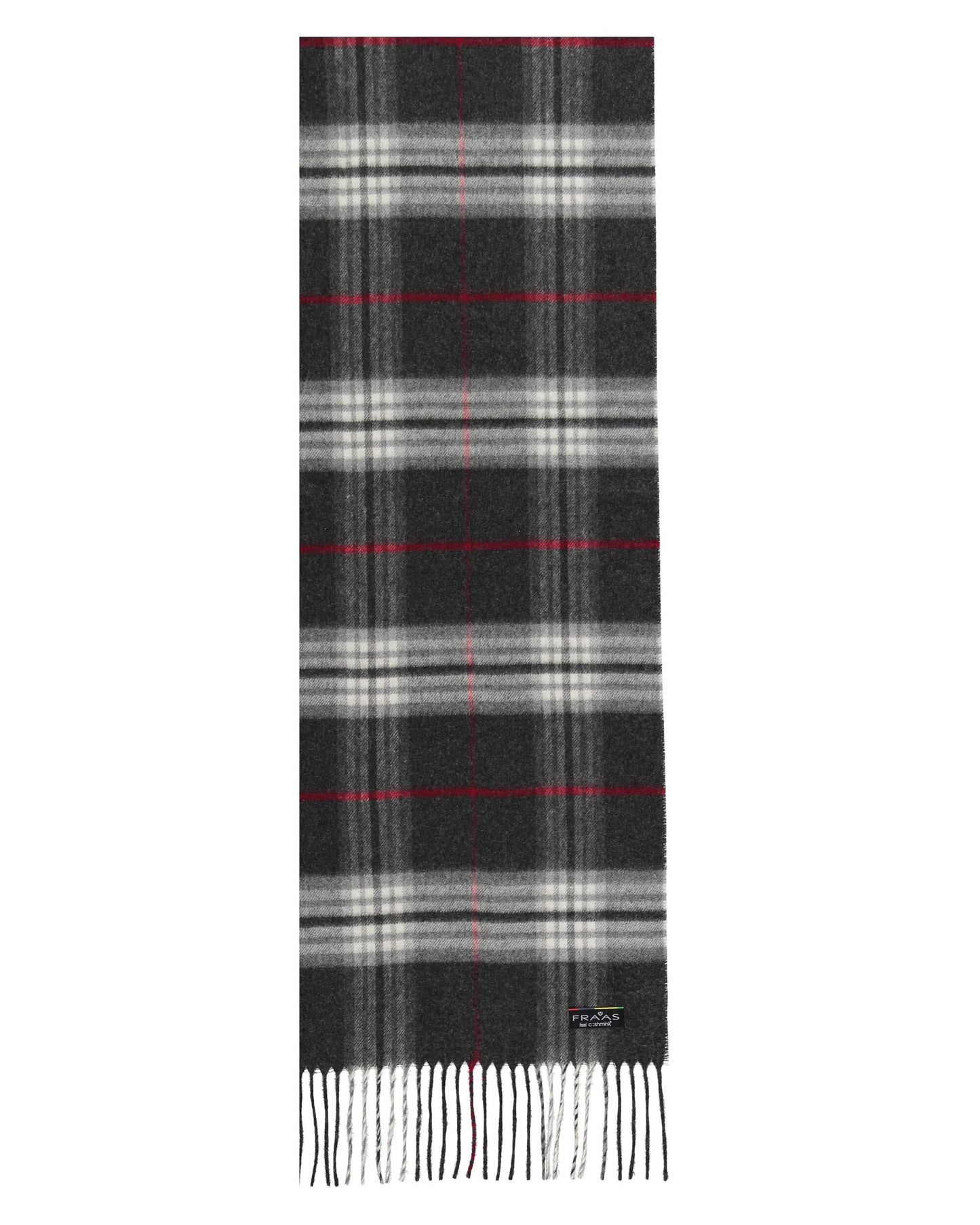 Cashmink Plaid Check Scarf - Charcoal