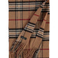 Cashmink Plaid Check Scarf - Camel