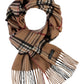 Cashmink Plaid Check Scarf - Camel