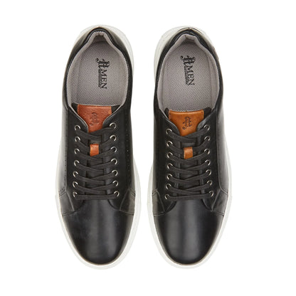 Cavan Leather Trainer - Black