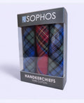 3-Pack Cotton Hankies - Tartan Check
