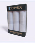 3-Pack Cotton Hankies - White