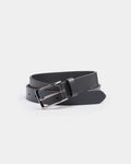 Charles Smith Trouser Leather Belt - Black