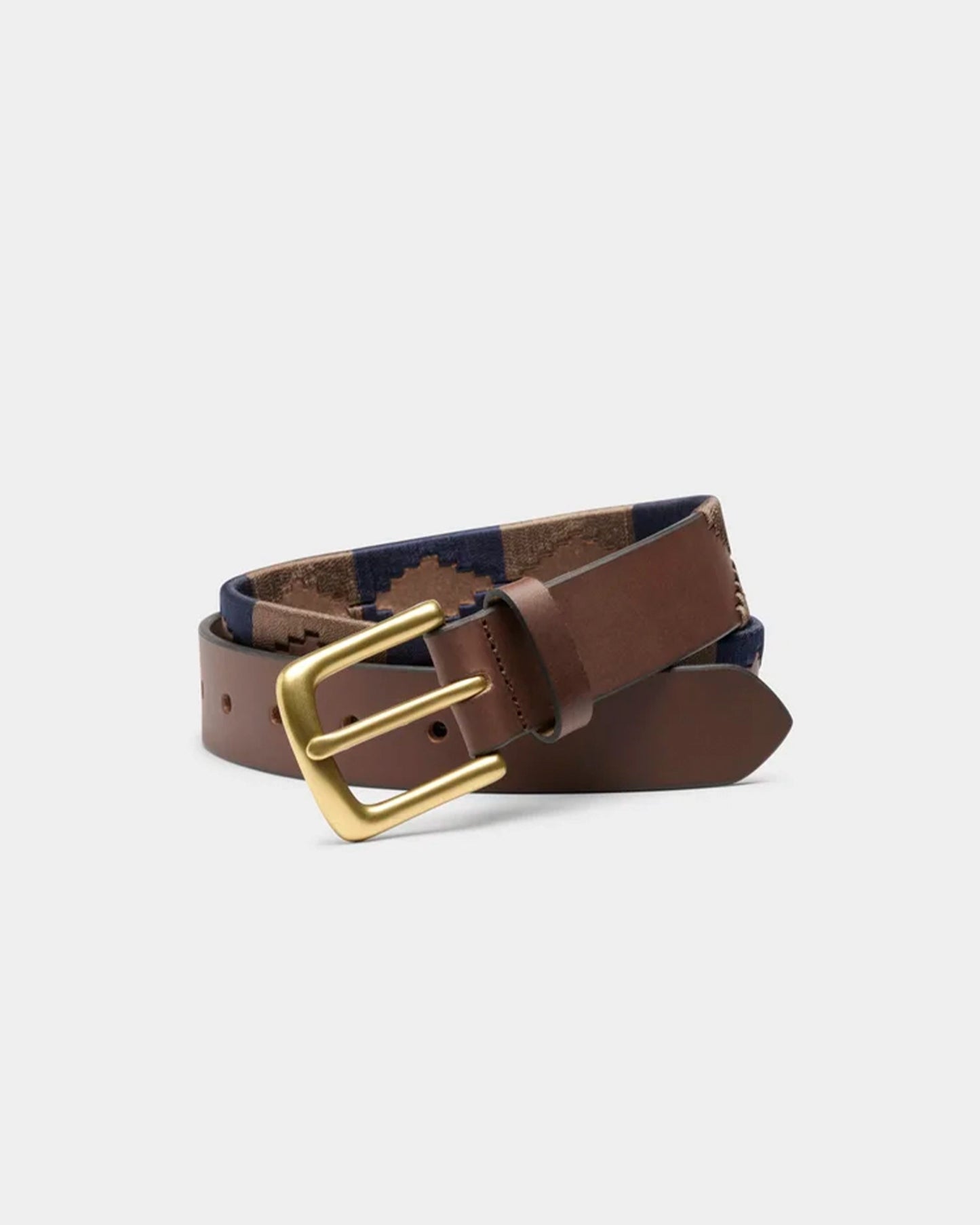Polo Leather Belt - Navy | Brown 30042