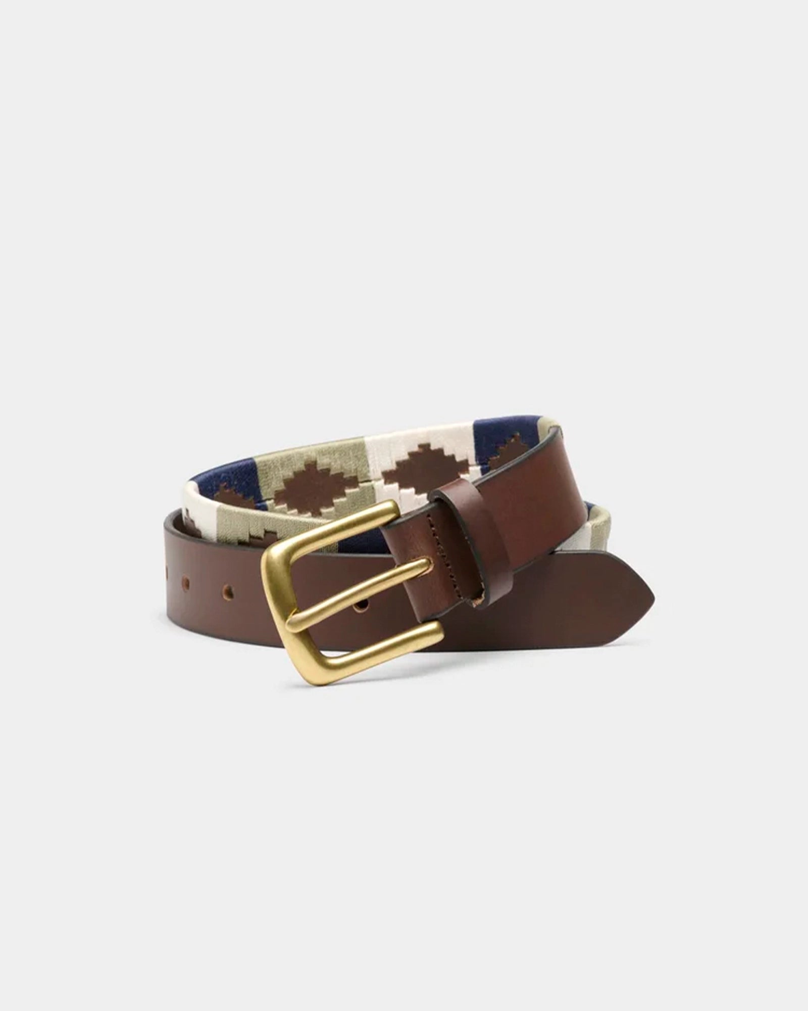 Polo Leather Belt - Navy | Cream | Green 30045
