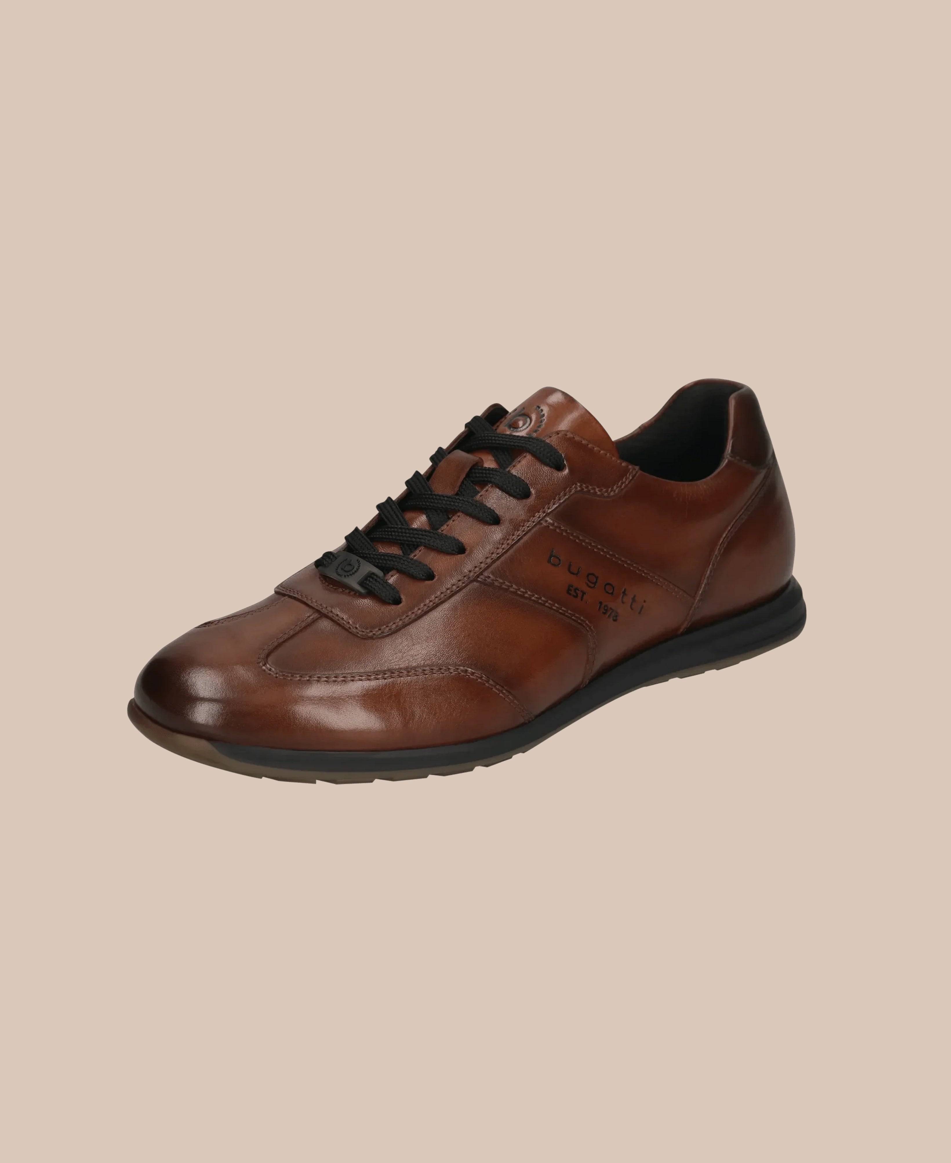 Bugatti Leather Sneakers - Cognac