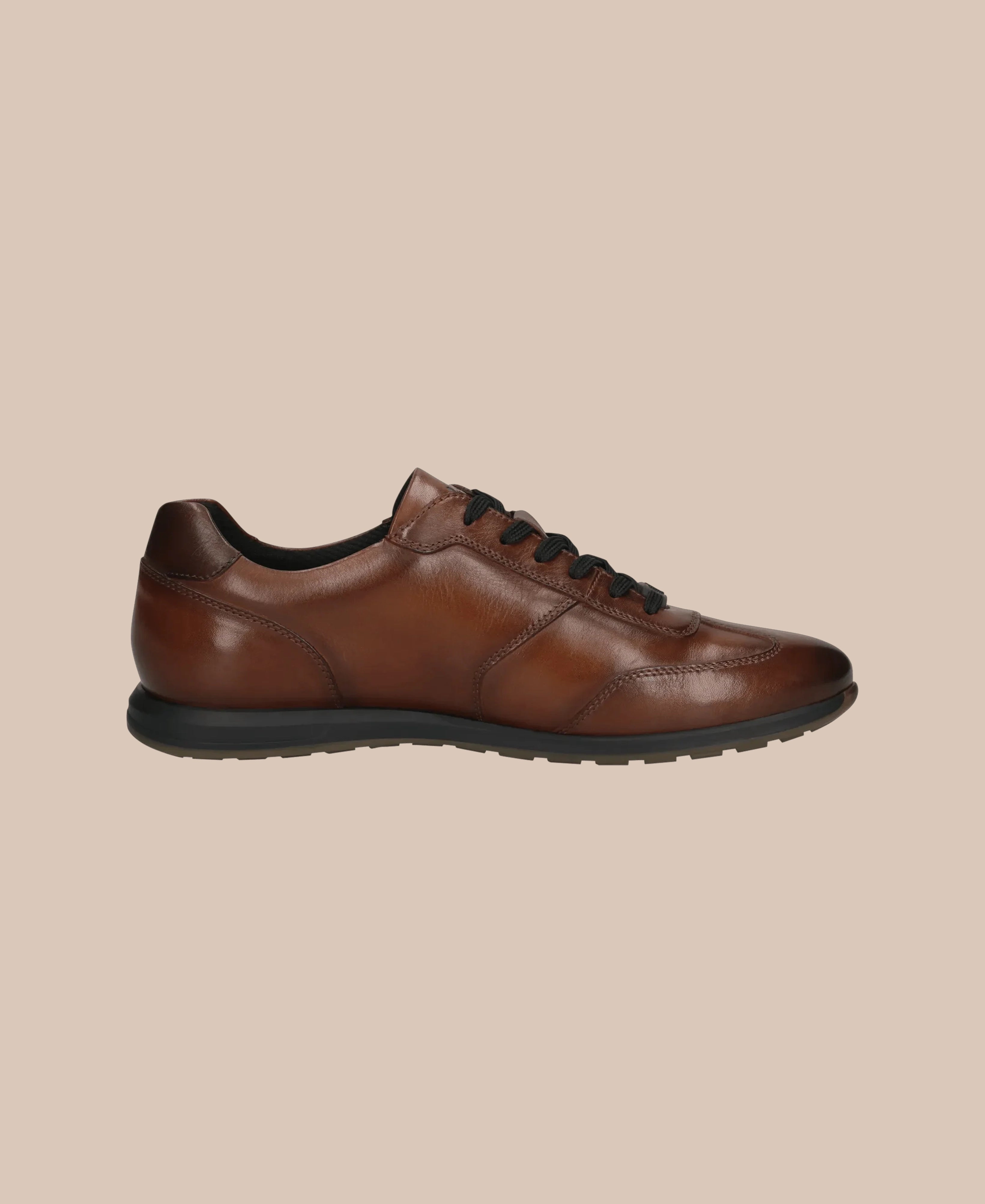 Bugatti Leather Sneakers - Cognac