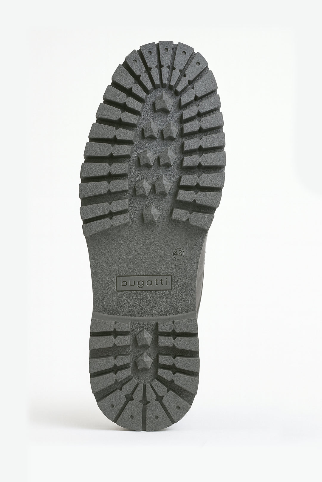 Nubuck Leather Lace-Up Boots - Dark Grey