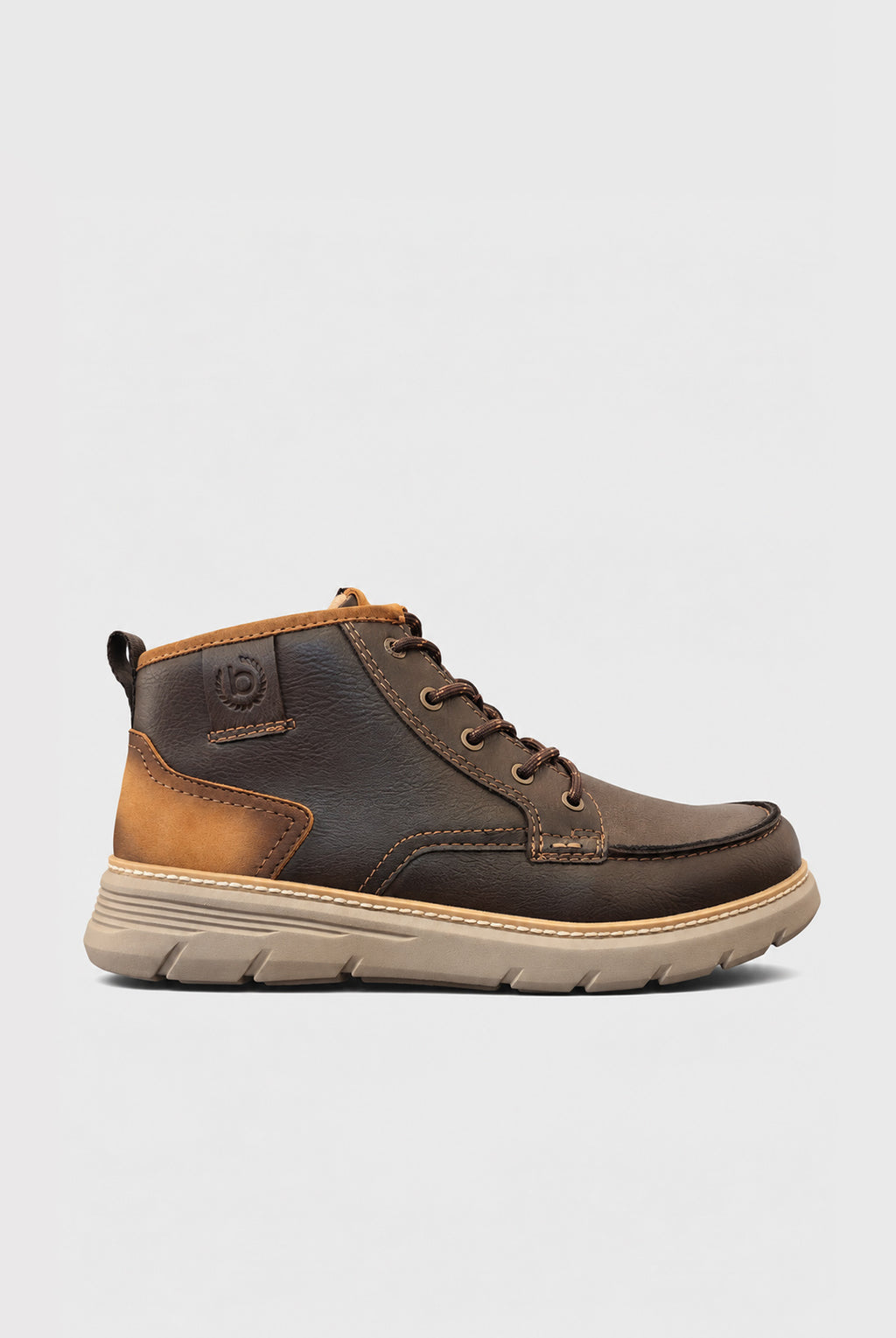Lace-Up Light Weight Boot - Brown